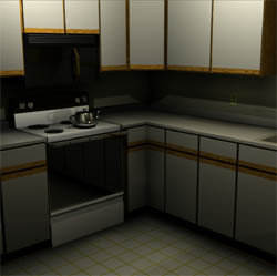 Graphical image of kitchen
