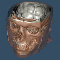 Graphical image of a human face