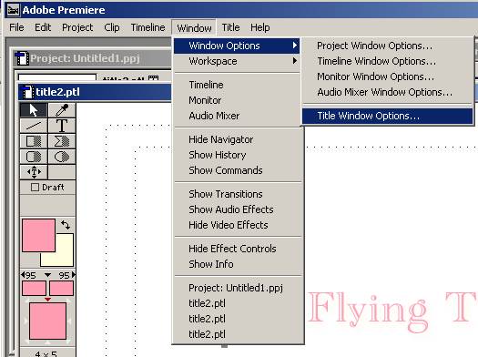 Screenshot of adobe premiere