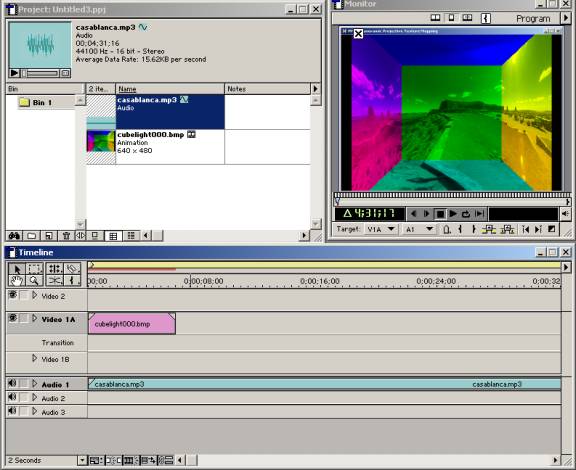 Screenshot of Project window