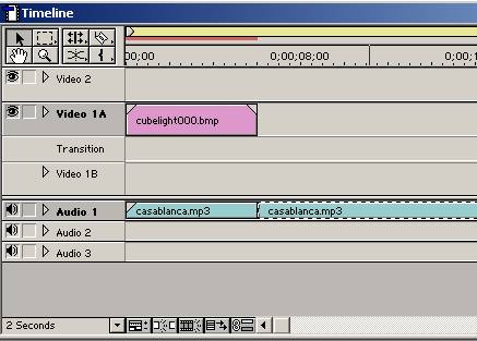 Screenshot of timeline